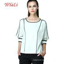 Spring& Summer New Fashion Simple Chiffon Women T-Shirt